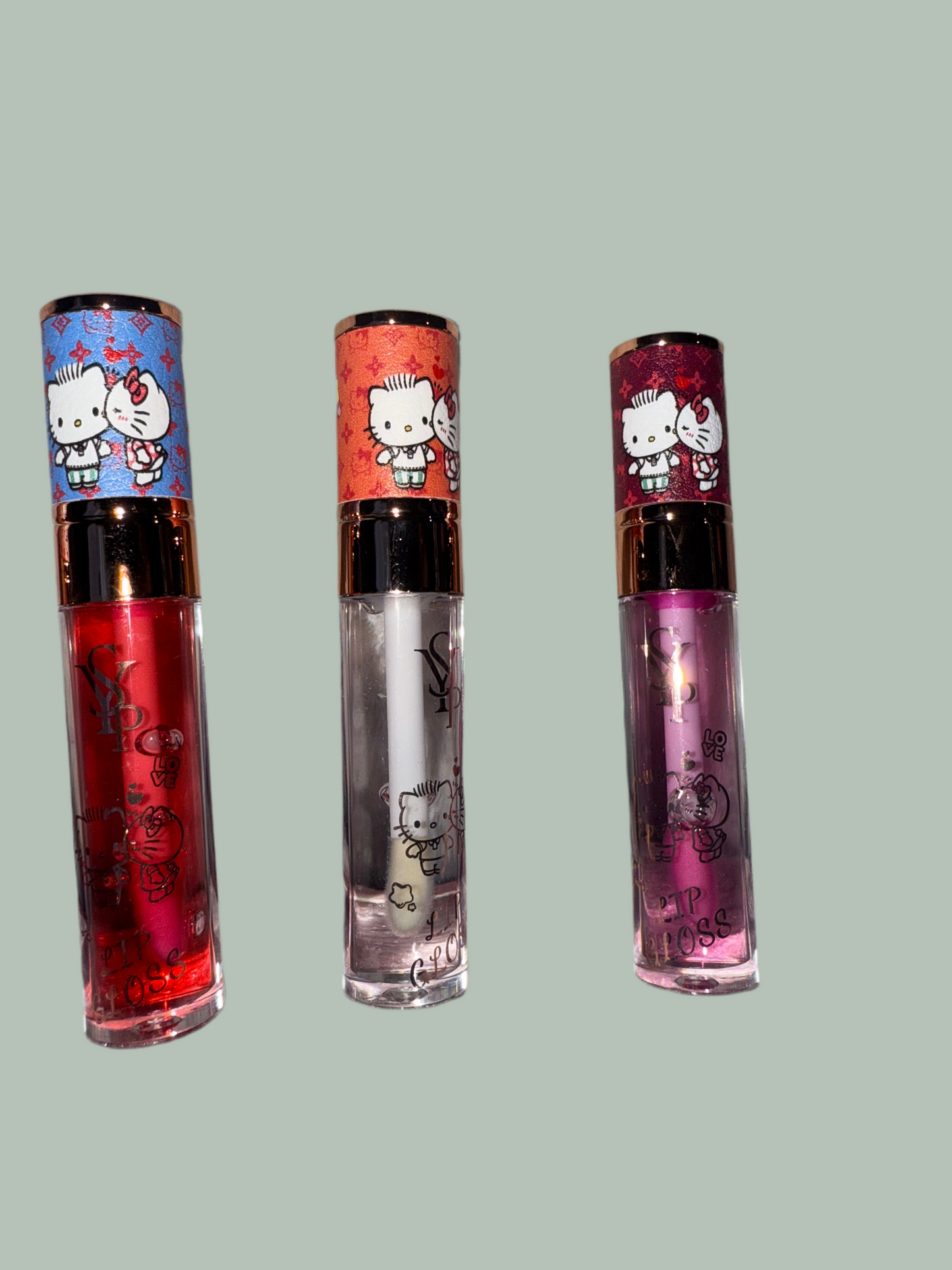 Red lip gloss