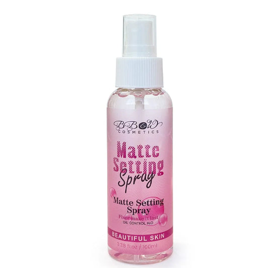 Matte setting spray