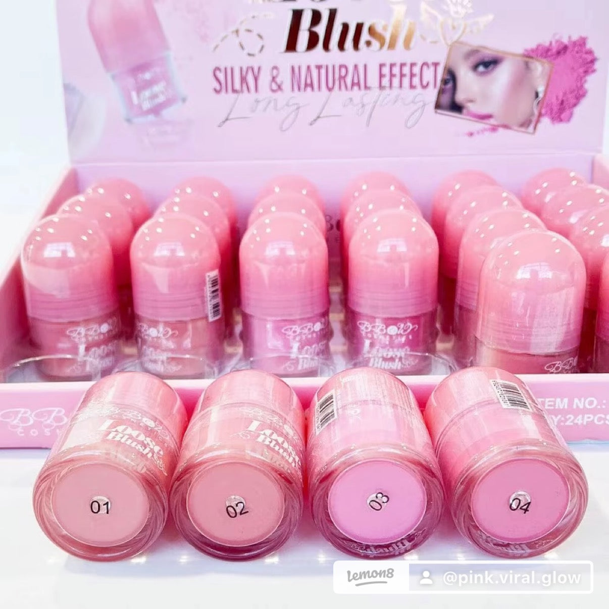 Loose blush powder