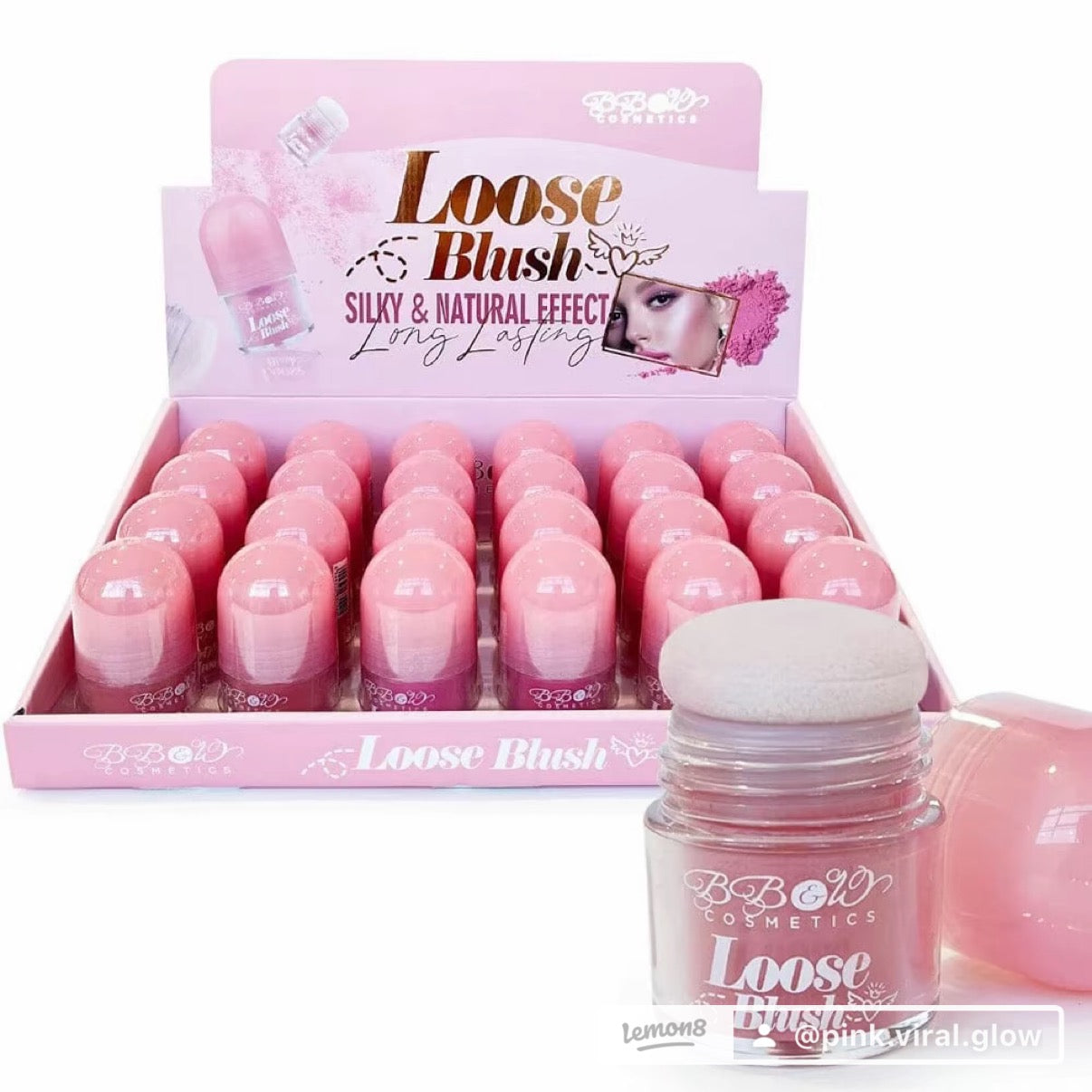 Loose blush powder