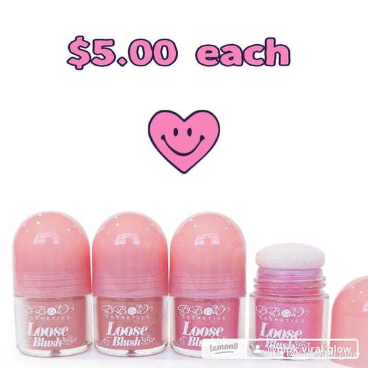 Loose blush powder